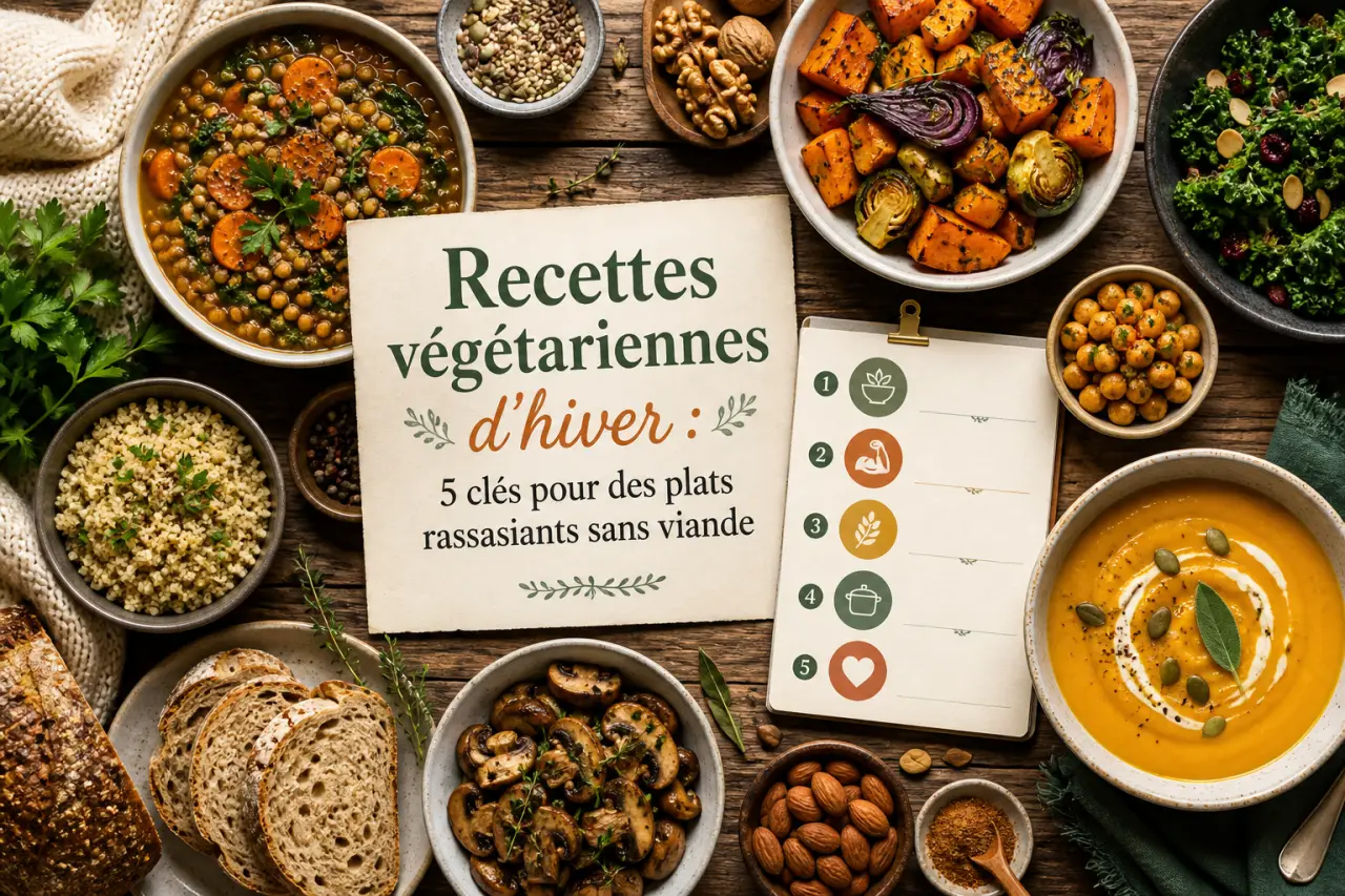 Recettes végétariennes d'hiver : 5 clés pour des plats rassasiants sans viande