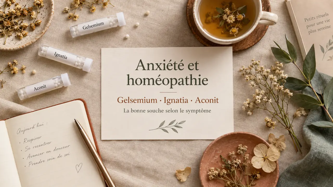 Anxiété et homéopathie : Gelsemium, Ignatia, Aconit, la bonne souche selon le symptôme