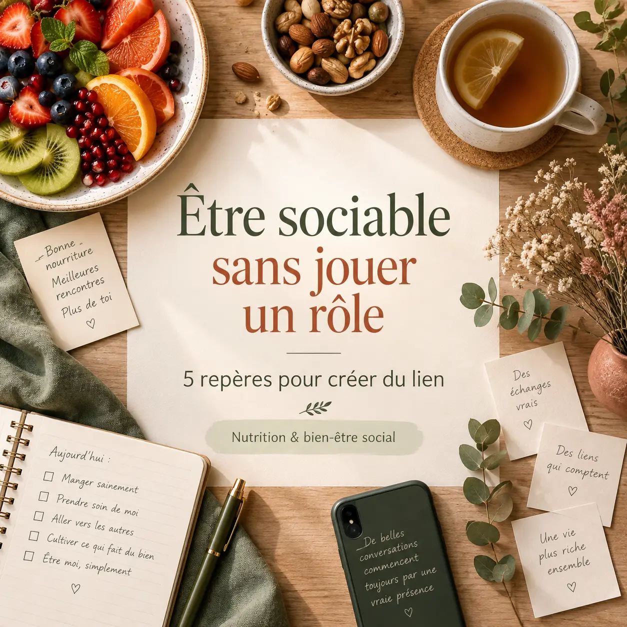 Être sociable sans jouer un rôle : 5 repères pour créer du lien