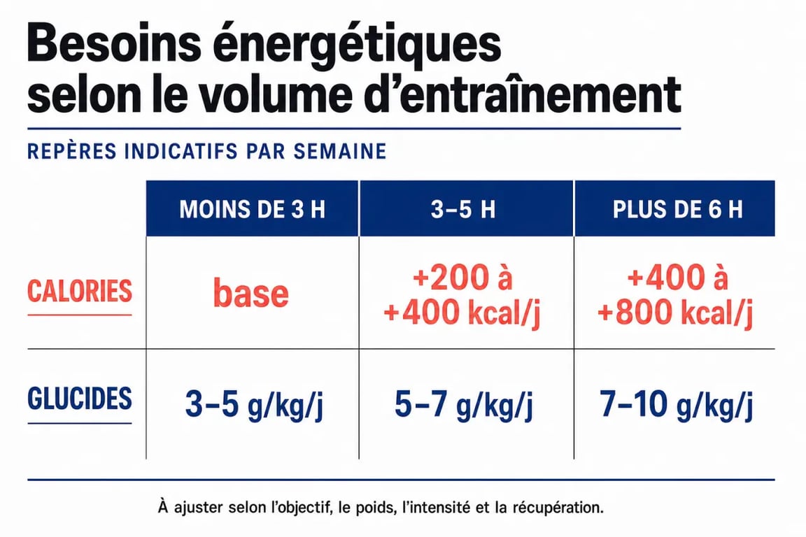 Adaptation de la nutrition pour musculation selon le volume d'entraînement
