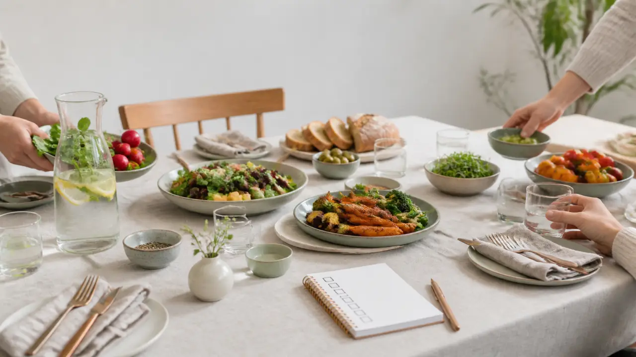 Repas convivial et apaisant, pensé sans surcharge mentale