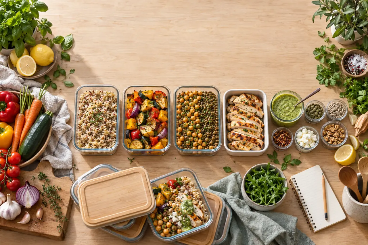 Recettes batch cooking : 5 bases pour varier les repas toute la semaine