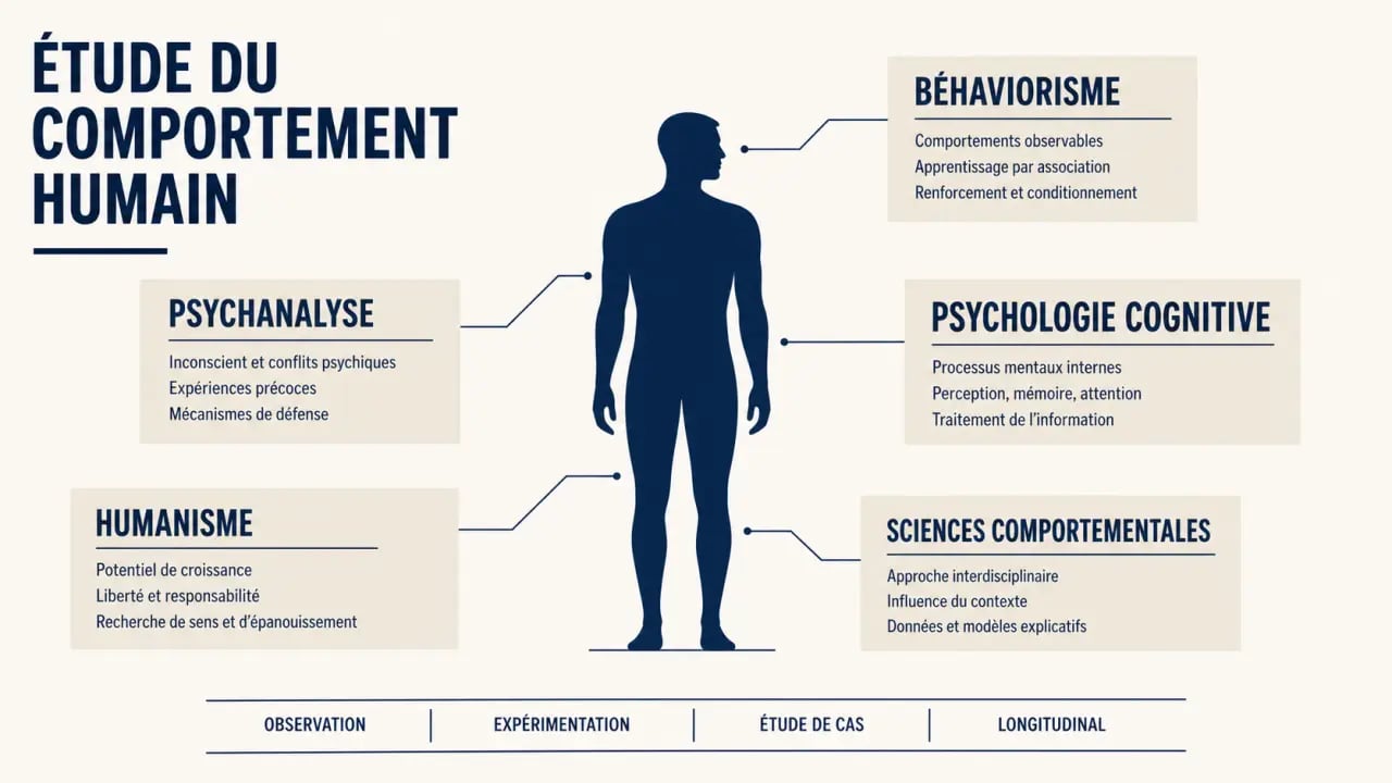 Étude du comportement humain : synthèse visuelle des approches et des méthodes de recherche